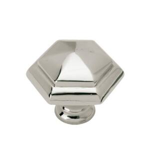 Phylrich 1029170 Le Verre & La Crosse 1 3/8" Geometric Cabinet Knob in Chrome