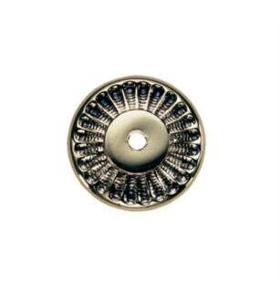 Phylrich 1029313P Dolphin 1 3/4" One Hole Round Cabinet Knob Shell Backplate in Chrome