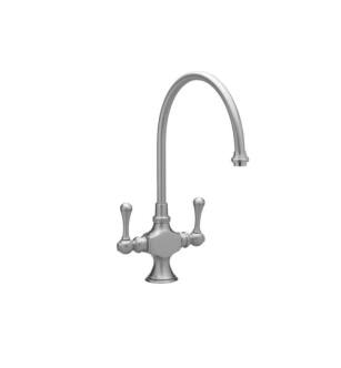 Phylrich K8200H/026 9 1/2" Long Spout Double Handle Deck Mounted Kitchen Bar Faucet in Chrome