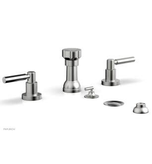 Phylrich D4130/26D Basic 5 3/8" Four Hole Deck Mounted Vertical Spray Bidet Faucet Set in Chrome