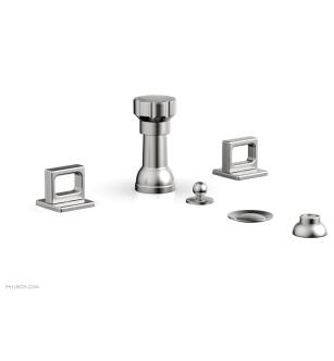 Phylrich 290-62/26D Mix Four Hole Deck Mounted Vertical Spray Bidet Faucet Set in Chrome
