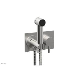 Phylrich 230-68/26D Basic II 3 1/2" Two Hole Wall Mount Bidet Spray Faucet with Lever Handle in Chrome