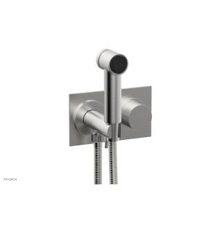 Phylrich 230-66/26D Basic II 3 1/2" Two Hole Wall Mount Bidet Spray Faucet with Smooth Handle in Chrome