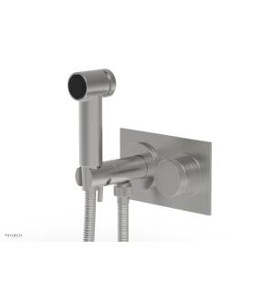 Phylrich 230-65/26D Basic II 3 1/2" Two Hole Wall Mount Bidet Spray Faucet with Knurled Handle in Chrome