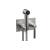 Phylrich 130-65/26D Basic Two Hole Wall Mount Bidet Spray Faucet with Lever Handle in Chrome
