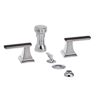 Phylrich K4711 Waveland Four Hole Deck Mounted Vertical Spray Bidet Faucet Set in Chrome