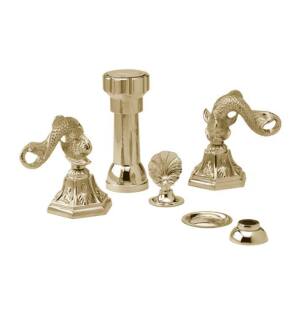 Phylrich K4101 Dolphin 5 3/8" Four Hole Deck Mounted Vertical Spray Bidet Faucet Set in Chrome