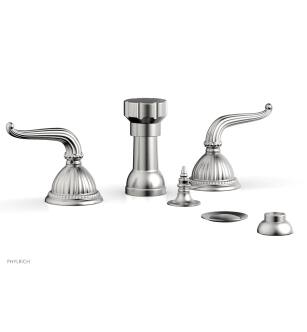 Phylrich K4141/26D Georgian and Barcelona 4 1/2" Four Hole Deck Mounted Vertical Spray Bidet Faucet Set in Chrome