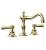 Phylrich 161-02/024 Henri 8 5/8" Double Lever Handle Widespread Bathroom Sink Faucet in Satin Gold