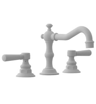 Phylrich 161-02/050 Henri 8 5/8" Double Lever Handle Widespread Bathroom Sink Faucet in White