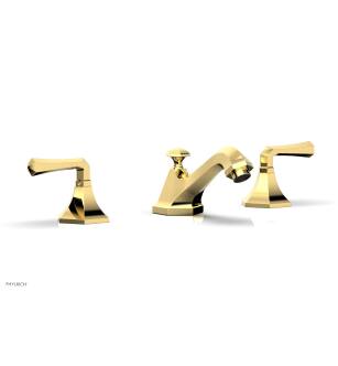 Phylrich K170/025 Le Verre & La Crosse 7 1/8" Double Lever Handle Widespread Bathroom Sink Faucet in Gold
