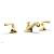 Phylrich K170/025 Le Verre & La Crosse 7 1/8" Double Lever Handle Widespread Bathroom Sink Faucet in Gold