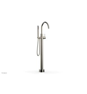 Phylrich 230-45/014 Basic II 9 1/2" Single Lever Handle Floor Mounted Tub Filler with Handshower in Polished Nickel