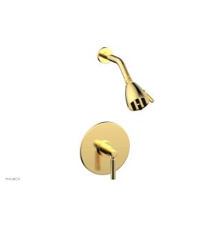 Phylrich DPB3130/024 Basic Lever Handle Pressure Balance Shower Set in Gold