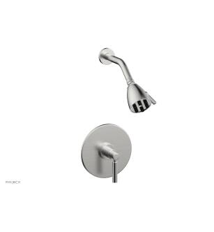 Phylrich DPB3130 Basic Lever Handle Pressure Balance Shower Set in Satin Chrome