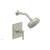 Phylrich 501-22/15B Hex Modern Lever Handle Pressure Balance Shower Set in Brushed Nickel