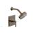 Phylrich 501-22/047 Hex Modern Lever Handle Pressure Balance Shower Set in Brass/Antique Brass