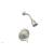 Phylrich 500-23/15B Hex Traditional Marble Lever Handle Pressure Balance Shower Set in Brushed Nickel