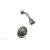 Phylrich 500-23/15A Hex Traditional Marble Lever Handle Pressure Balance Shower Set in Pewte