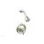 Phylrich 500-22/015 Hex Traditional Lever Handle Pressure Balance Shower Set in Satin Nickel