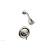 Phylrich 500-22/014 Hex Traditional Lever Handle Pressure Balance Shower Set in Polished Nickel
