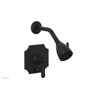 Phylrich 4-478/040 Marvelle Lever Handle Pressure Balance Shower and Diverter Set in Black