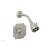 Phylrich 4-477/15B Marvelle Cross Handle Pressure Balance Shower and Diverter Set in Brushed Nickel
