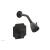Phylrich 4-477/10B Marvelle Cross Handle Pressure Balance Shower and Diverter Set in Distressed Bronze/Oil Rubbed Bronze