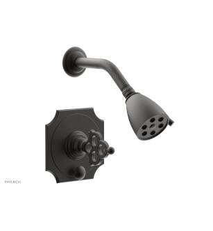 Phylrich 4-471/10B Maison Blade Handle Pressure Balance Shower and Diverter Set in Distressed Bronze/Oil Rubbed Bronze