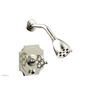 Phylrich 4-471/015 Maison Blade Handle Pressure Balance Shower and Diverter Set in Satin Nickel
