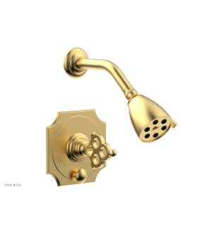 Phylrich 4-471/24B Maison Blade Handle Pressure Balance Shower and Diverter Set in Gold