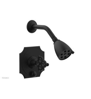 Phylrich 4-471/040 Maison Blade Handle Pressure Balance Shower and Diverter Set in Black
