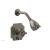 Phylrich 4-471/15A Maison Blade Handle Pressure Balance Shower and Diverter Set in Pewter