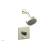 Phylrich 4-194/15B Basic II Marble Handle Pressure Balance Shower and Diverter Set in Brushed Nickel
