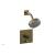 Phylrich 4-194/047 Basic II Marble Handle Pressure Balance Shower and Diverter Set in Distressed Bronze/Oil Rubbed Bronze