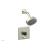 Phylrich 4-194/015 Basic II Marble Handle Pressure Balance Shower and Diverter Set in Satin Nickel