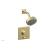 Phylrich 4-193/24B Basic II Smooth Handle Pressure Balance Shower and Diverter Set in Gold