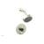Phylrich 4-190/15B Basic II Marble Handle Pressure Balance Shower and Diverter Set in Brushed Nickel