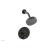 Phylrich 4-189/10B Basic II Smooth Handle Pressure Balance Shower and Diverter Set in Distressed Bronze/Oil Rubbed Bronze