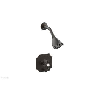 Phylrich 4-161/10B Henri Cross Handle Pressure Balance Shower and Diverter Set in Distressed Bronze/Oil Rubbed Bronze added