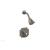 Phylrich 4-161/15A Henri Cross Handle Pressure Balance Shower and Diverter Set in Pewter