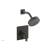 Phylrich 4-147/10B Stria Lever Handle Pressure Balance Shower Set and Diverter in Distressed Bronze/Oil Rubbed Bronze