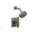Phylrich 4-147/15A Stria Lever Handle Pressure Balance Shower Set and Diverter in Pewter