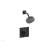 Phylrich 4-144/10B Mix Ring Handle Pressure Balance Shower and Diverter Set in Distressed Bronze/Oil Rubbed Bronze
