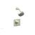 Phylrich 4-144/015 Mix Ring Handle Pressure Balance Shower and Diverter Set in Satin Nickel