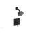 Phylrich 4-143/040 Mix Lever Handle Pressure Balance Shower and Diverter Set in Black