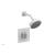 Phylrich 291-21/050 Stria Blade Handle Pressure Balance Shower Set in White