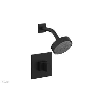 Phylrich 291-21/040 Stria Blade Handle Pressure Balance Shower Set in Black
