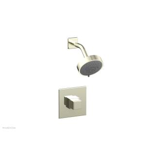 Phylrich 290-24/15B Mix Cube Handle Pressure Balance Shower Set in Brushed Nickel