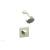 Phylrich 290-24/15B Mix Cube Handle Pressure Balance Shower Set in Brushed Nickel